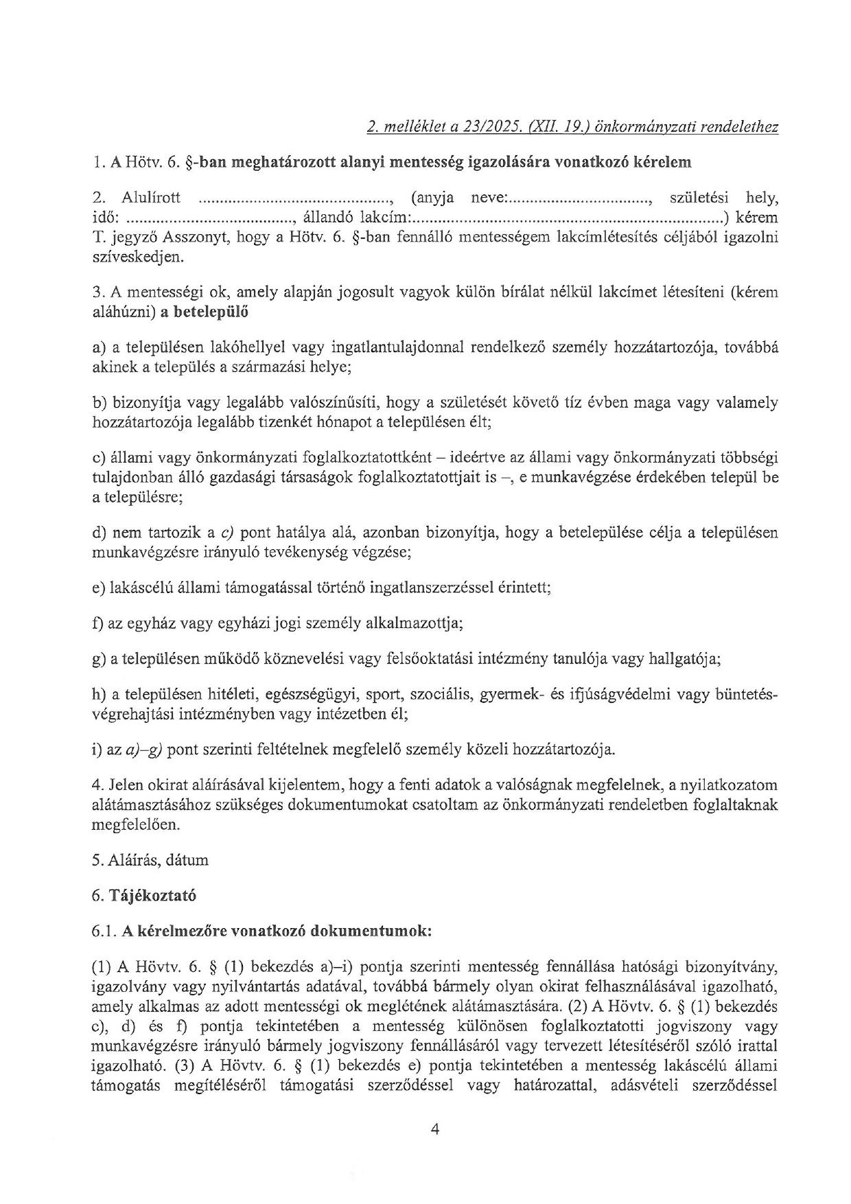 helyi önazonosság védelméről 4